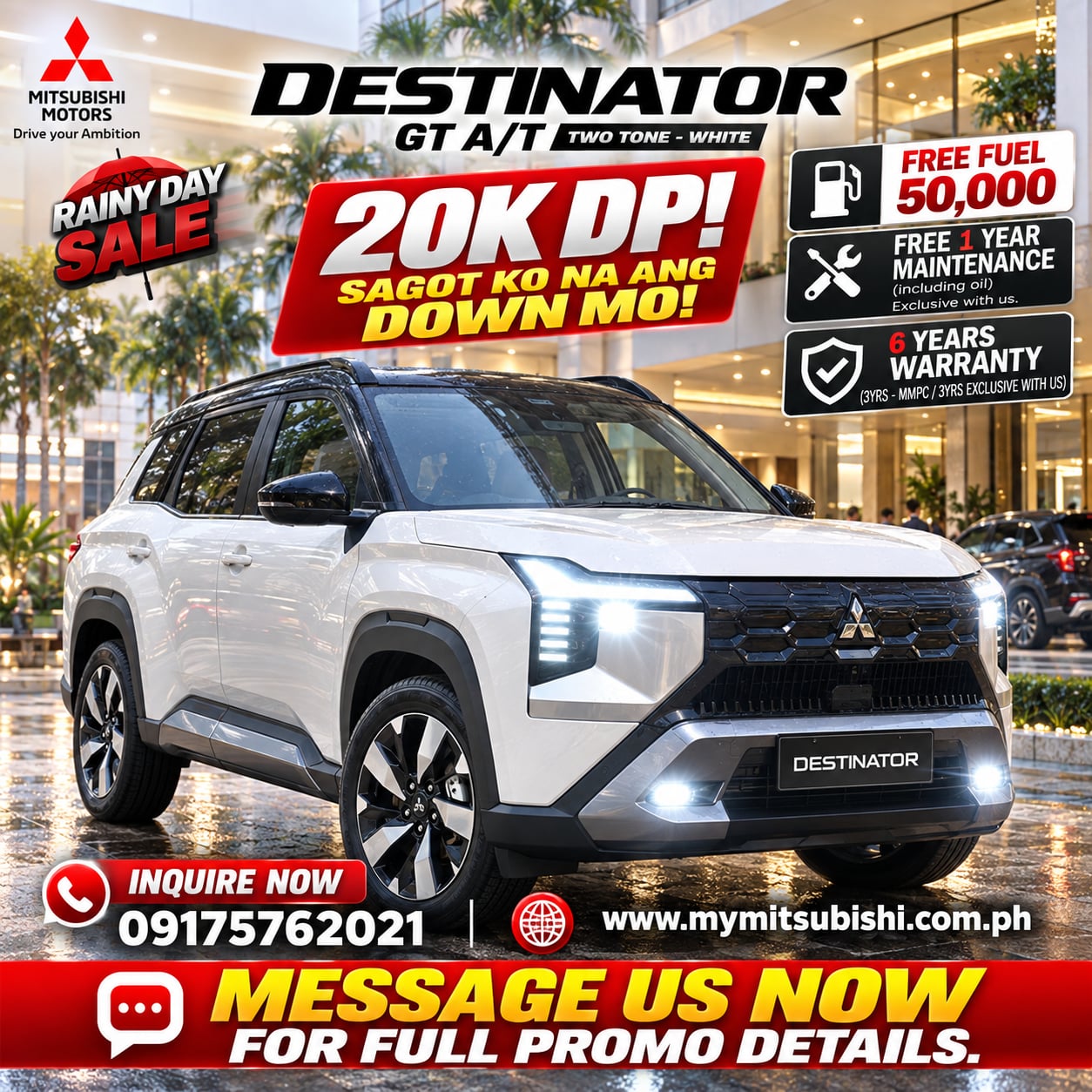2026 DESTINATOR GT 4x2 A/T Two Tone White