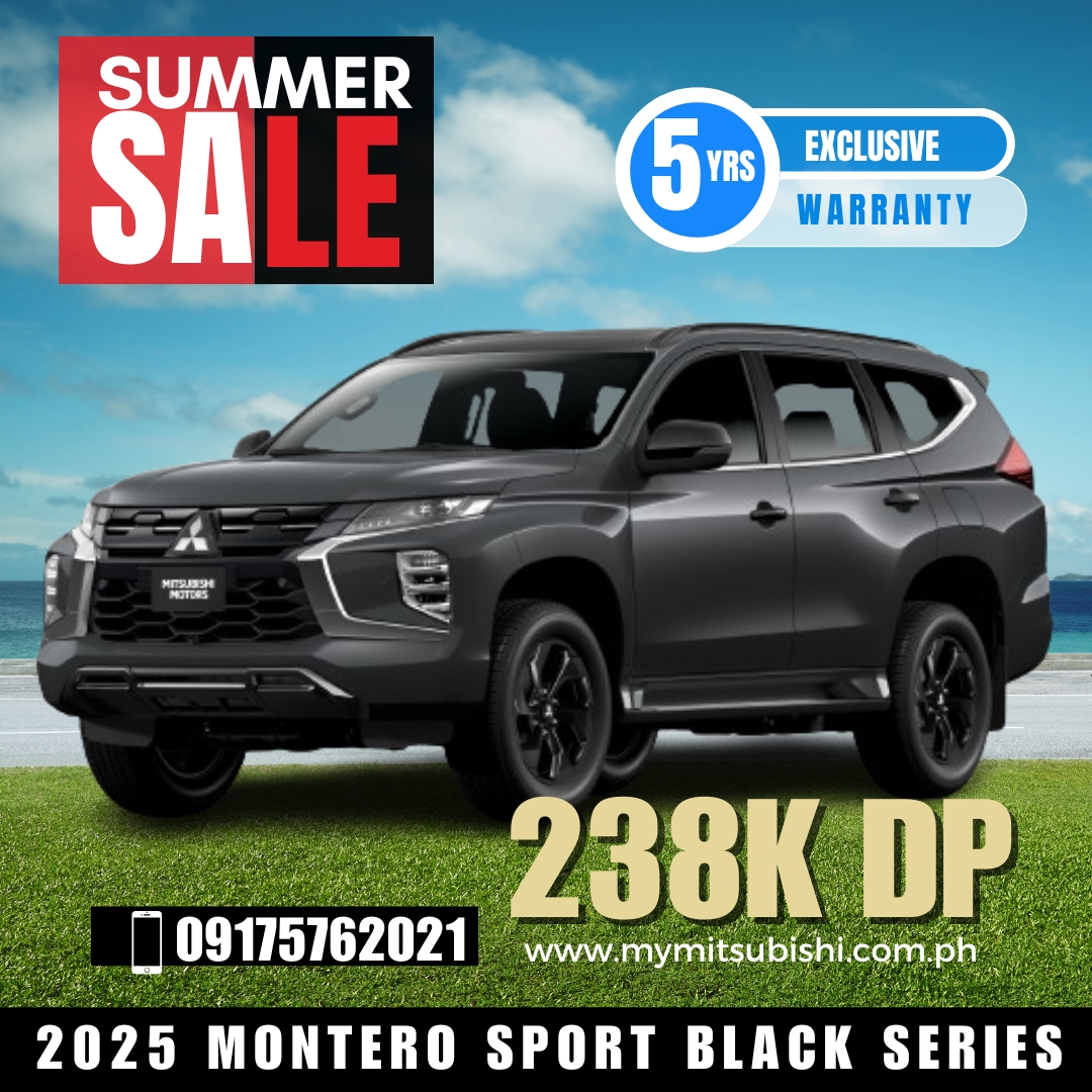 2025 MONTERO SPORT BLACK SERIES 4X4 AT